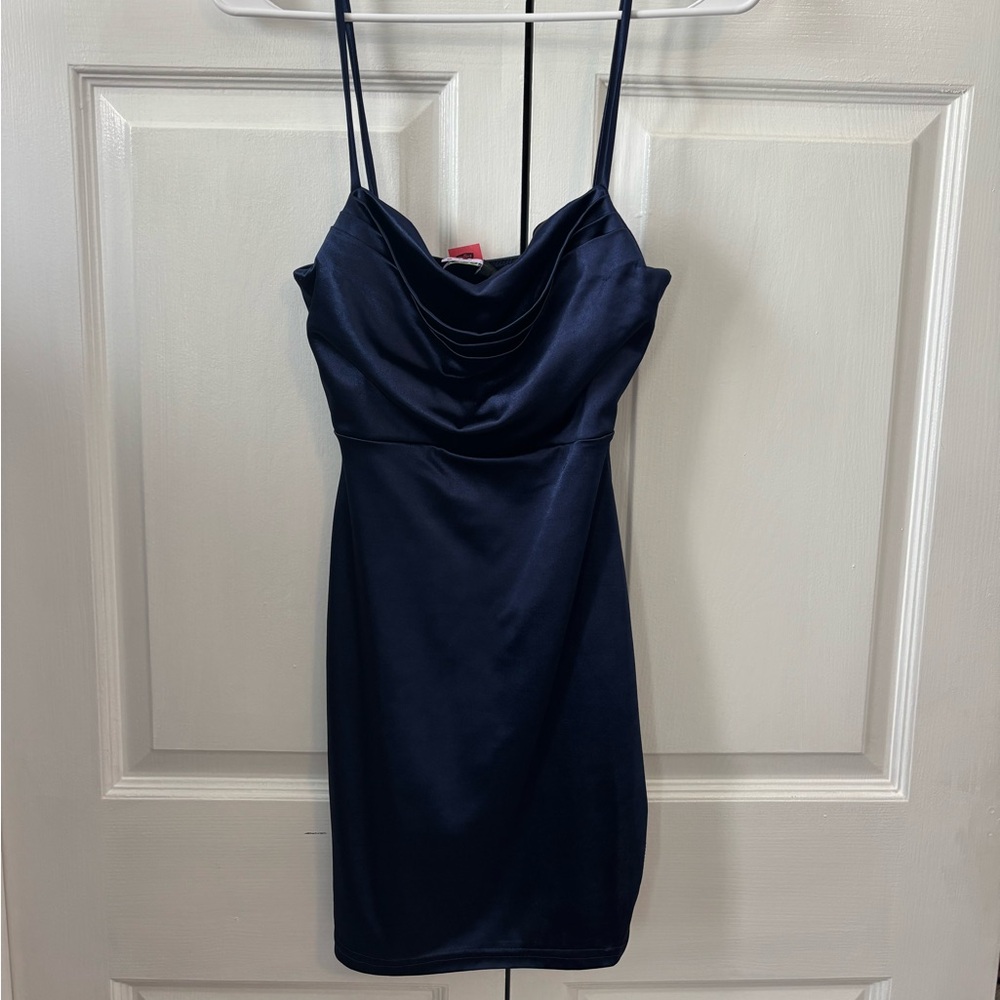 Small navy blue Windsor dress